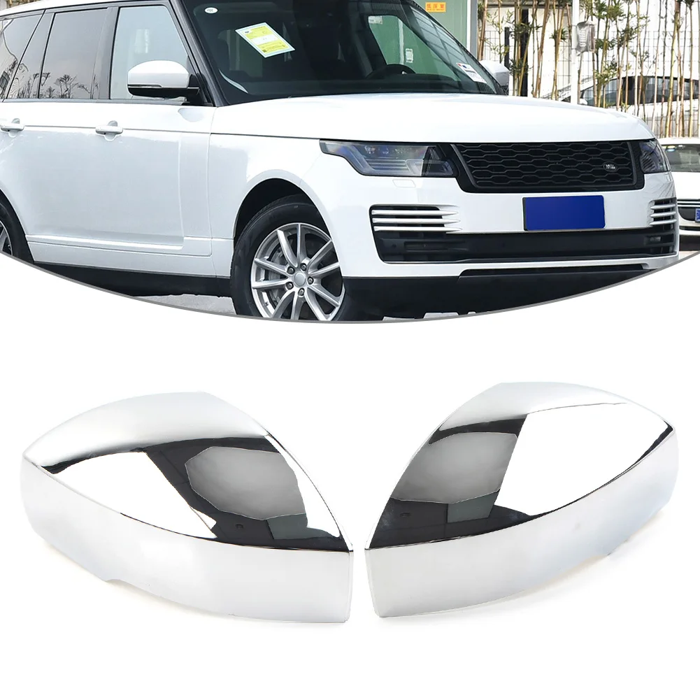 Chrome Car Rearview Sdie Mirror Cover Cap Left/Right For Land Rover Discovery LR4 LR5 Range Rover L405 Sport Vogue