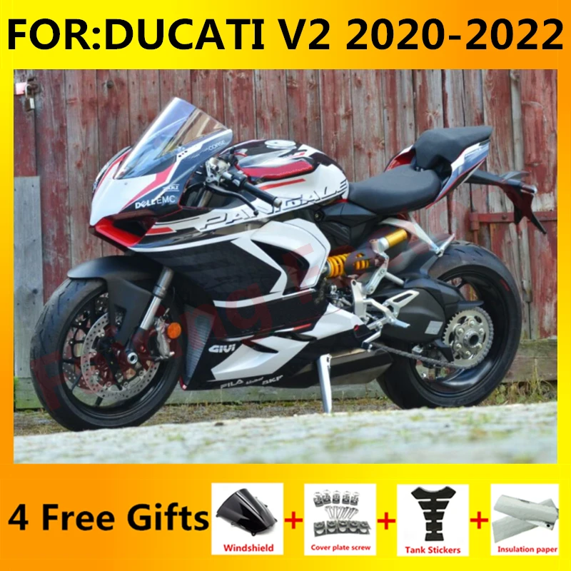 

New ABS Motorcycle Injection mold Fairings Kit Fit For Panigale V2 v2s v2r 2020 2021 2022 Bodywork full fairing set white black