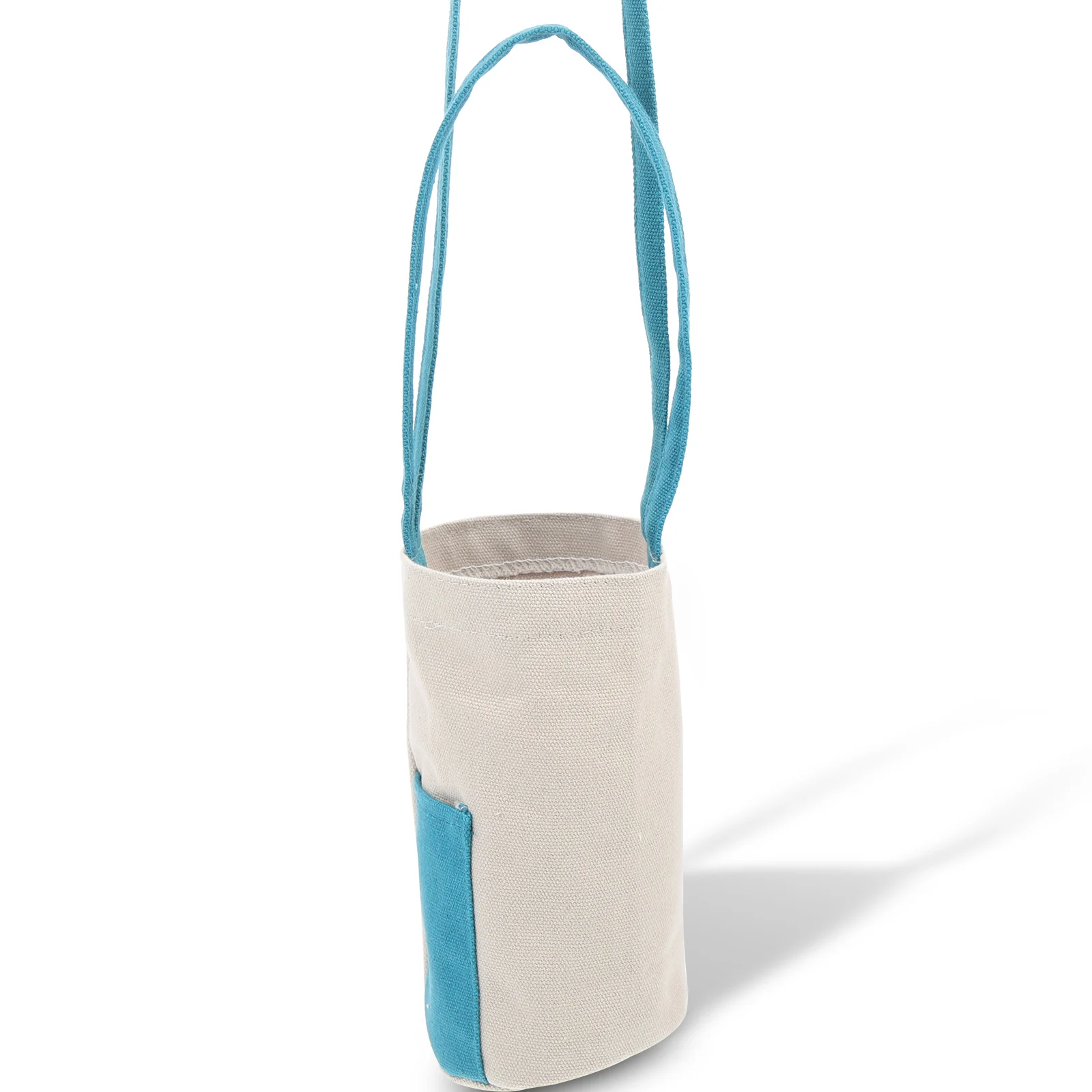 

1pc Water Bag Reusable Portable Bottle Carrier Bag Wear-Resistant Outdoor Sling For Coffee Cup Water Kettle Glass Bottle