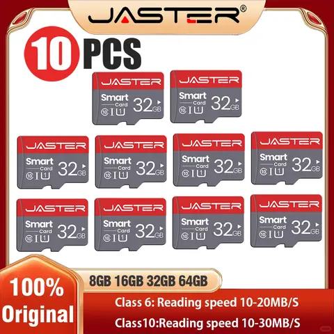 10 PCS Memory Card 64GB LOT Mini SD Card Flash Drive 32GB U1  Memoria TF Card for Mobile Phone Tablet Robot UAV 16GB USB Stick