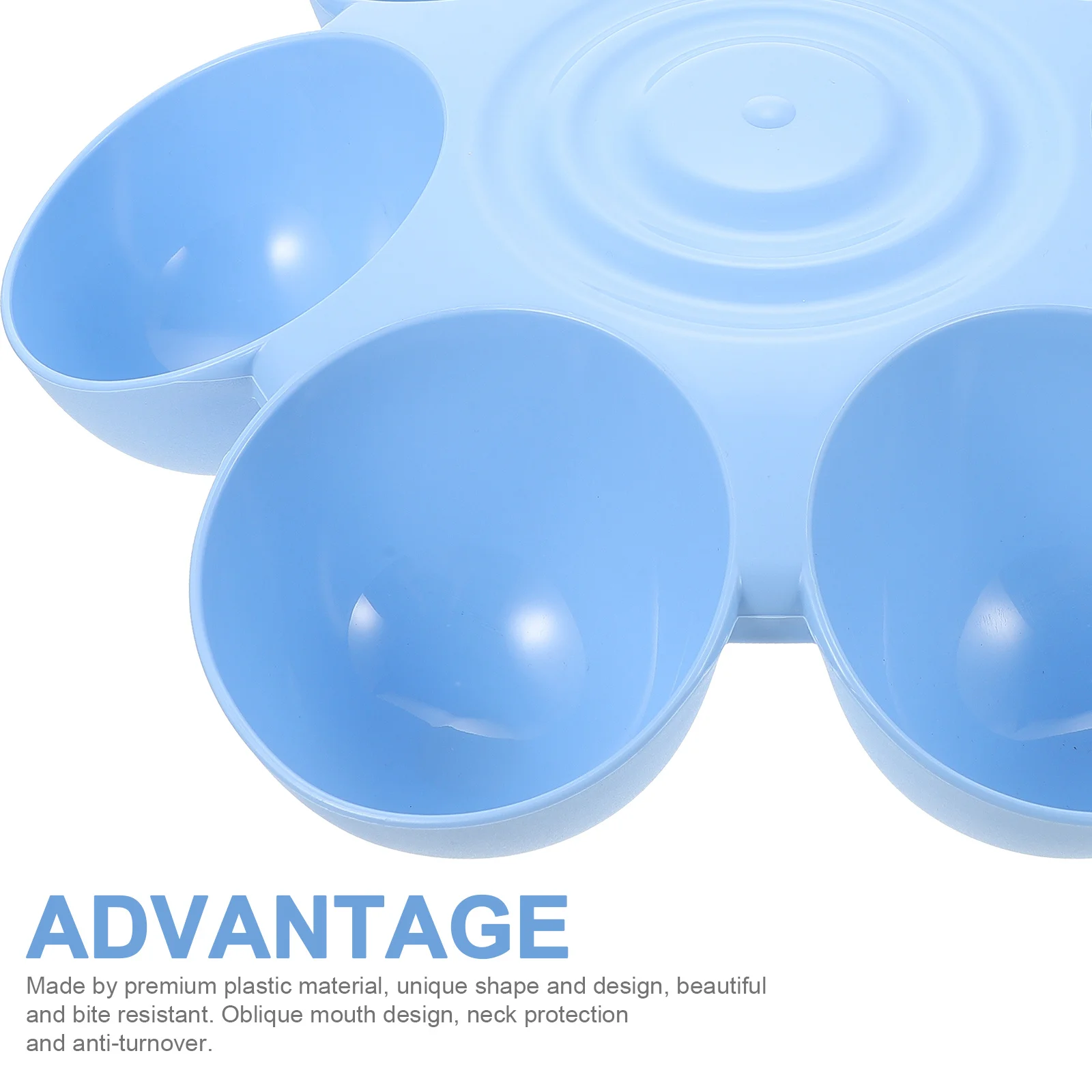 

Flower Shaped Pet Feeding Bowl Premium Plastic Multiple Cat Feeder Dog Treats Dispenser Comfortable Neck Position