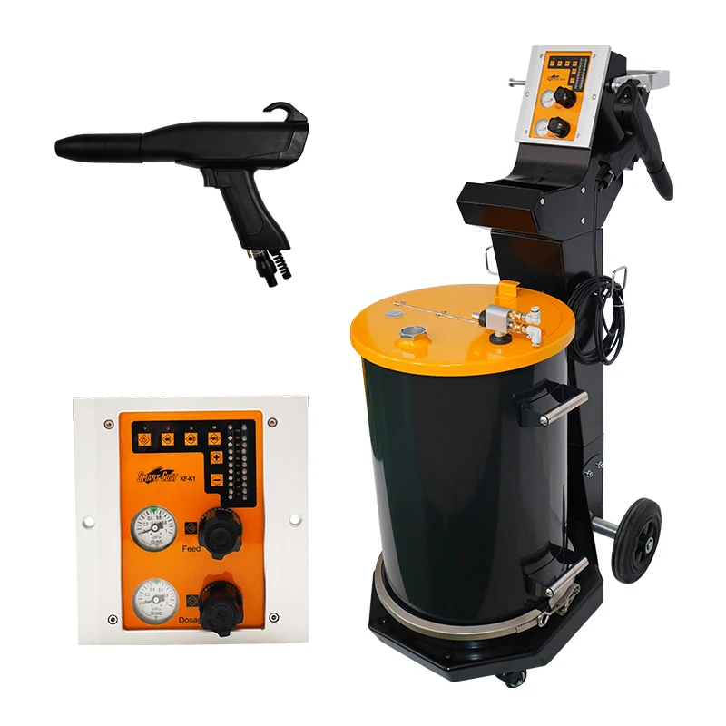Metal Coating Machinery Electrostatic Powder Painting Machine With Manual Spray Gun