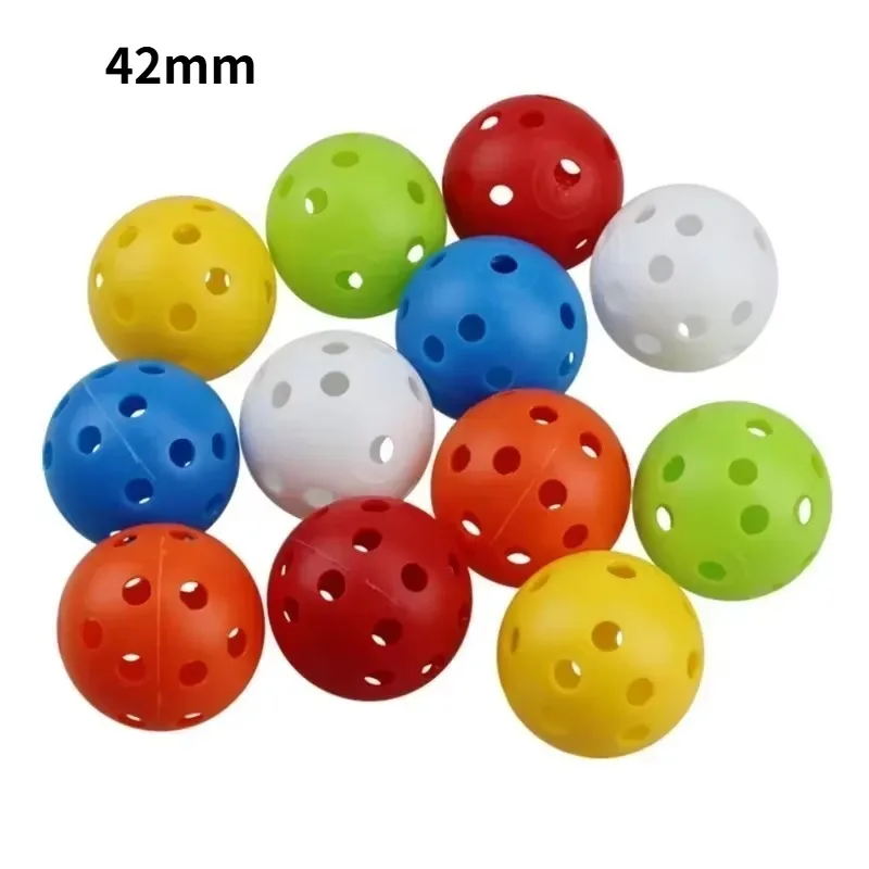 Hole Golf Practice Ball 42mm26 Hole Injection Molded Pickleball Hole Ball Super Soft Outdoor Practice Baseball