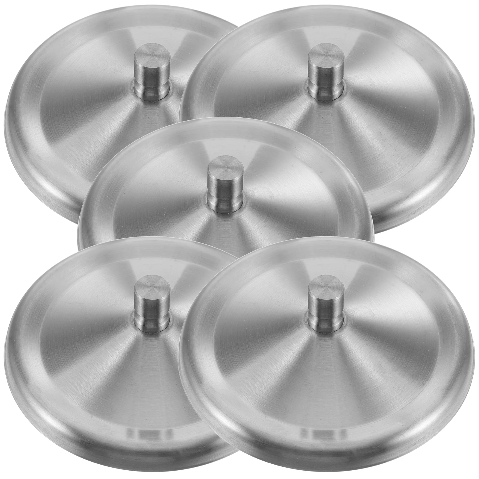 

5pcs Stainless Steel Cup Covers Heat Resistant Reusable Mug Lids for 8 5cm Tumblers Office Home Travel Coffee Containers