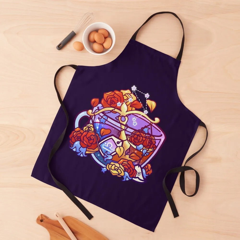 

Libra Zodiac Teacup Apron Kitchen Women Women's Dresses Woman Kitchen For Cooking Apron