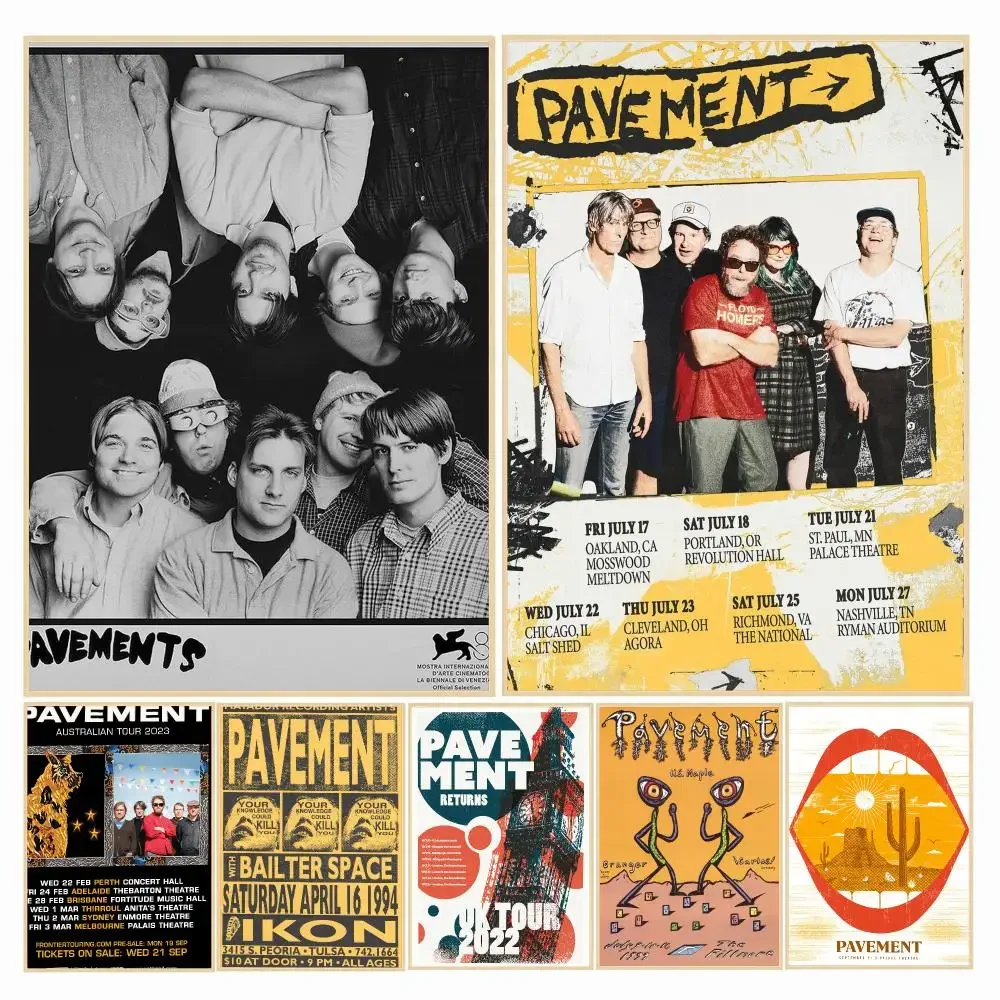 band P-Pavement-T Poster Decorative Wall Art Sticker for Cafe Office Bedroom and Living Room