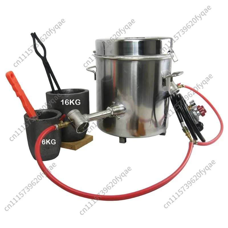 16KG metal furnace 1300 degrees copper, gold, silver, aluminum jewelry, gold melting furnace equipment, jewelry making tools