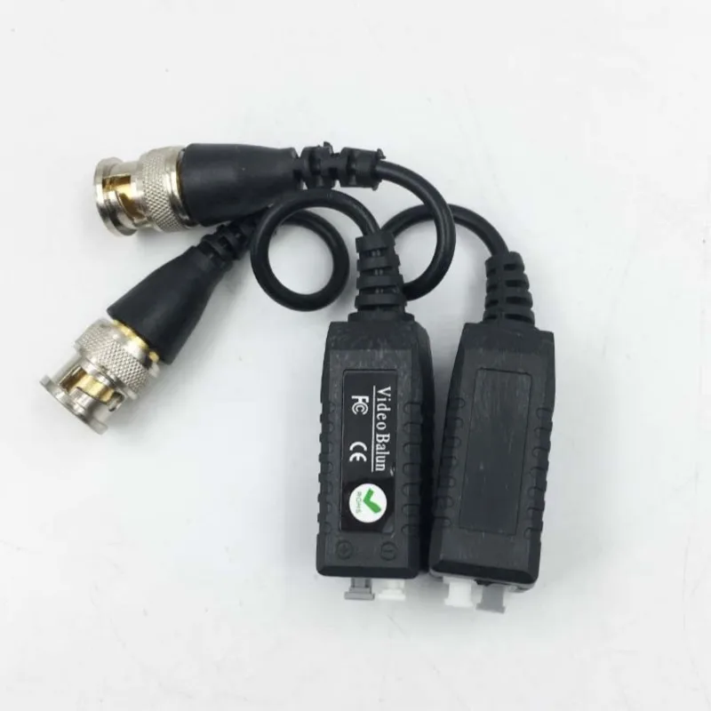1/5/10 pares de Balun de video CCTV BNC trenzado mejorado, transceptor de audio pasivo para cámara, Balun UTP, convertidor de cable CCTV BNC a Cat5