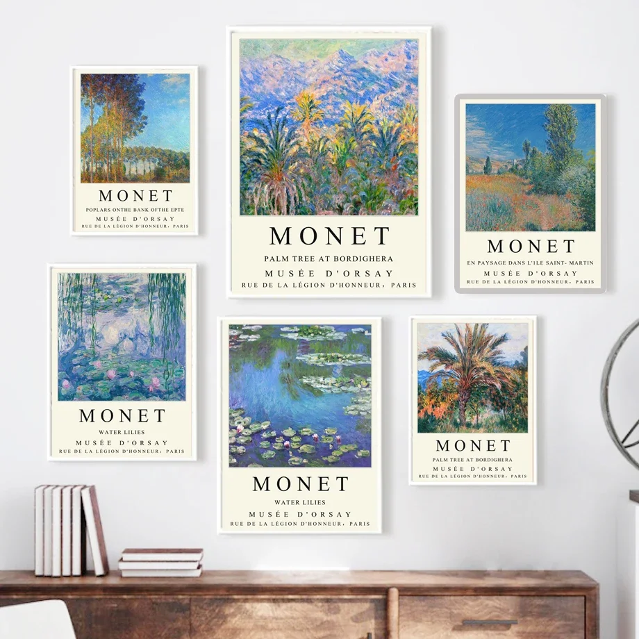 

Claude Monet Abstract Landscape Modern Wall Art Canvas Painting Nordic Posters And Prints Wall Pictures For Living Room Decor