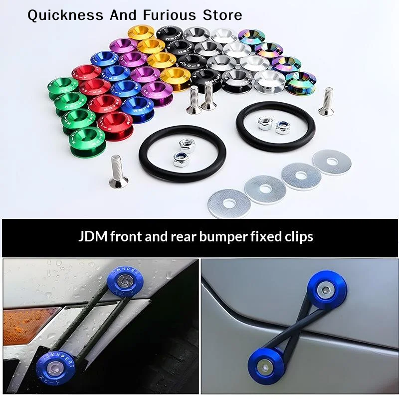 【MO】JDM Car Modified Hex Fasteners  Washer Front/Rear Bumper Engine Concave