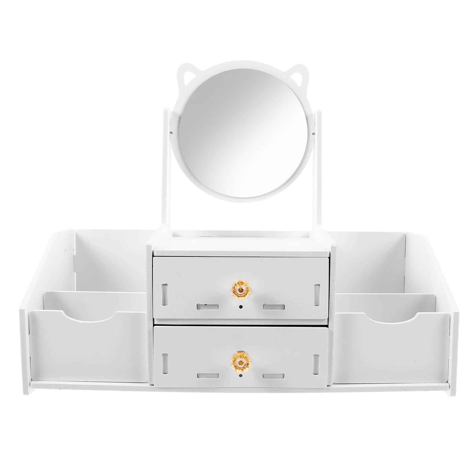 Organizzatore per Trucchi con Cassetti per Specchiera da Toeletta, Scrivania, Piano di Lavoro Trasparente