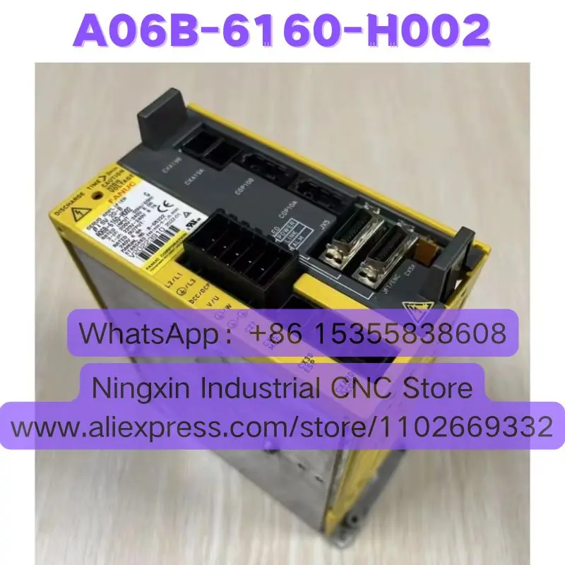 High-quality Goods Second-hand A06B-6160-H002 A06B 6160 H002 Four-axis Amplifier Tested OK