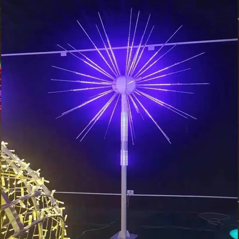 Outdoor decorative lamp LED waterproof 3D fireworks lamp festival brightening Meteor Shower Light