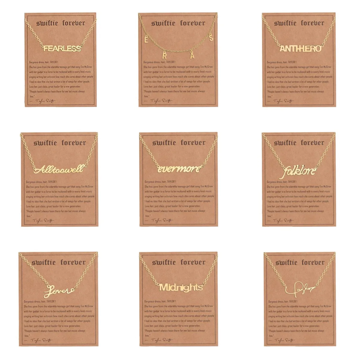 Vintage Gold Color Stainless Steel Necklace Men's Fast and Furious Personality Necklace for Women Fashion Jewelry Accessories