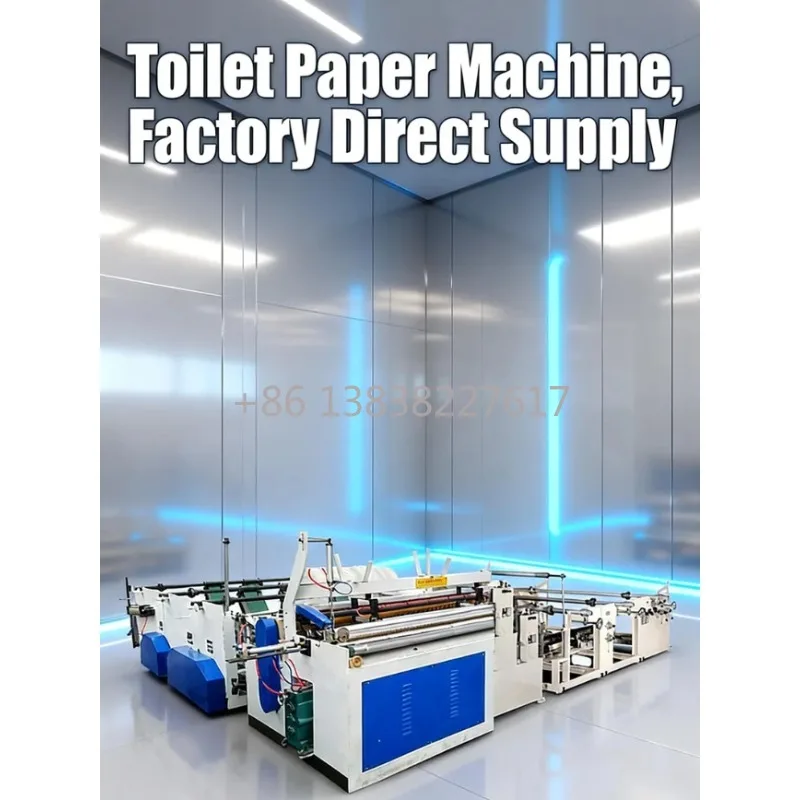 Toilet Paper Roll Making Machine Paper Product Machinery, Automatic Multi-Function Operation Simultaneously