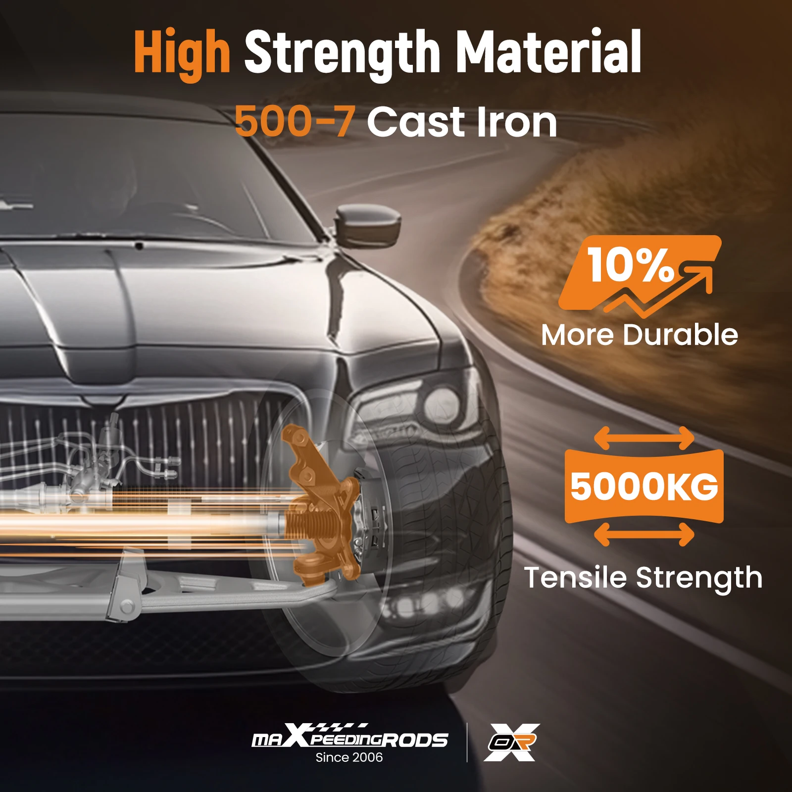 

Front Right Wheel Knuckle for Toyota Corolla 1995-2002 43211-12300 Steel