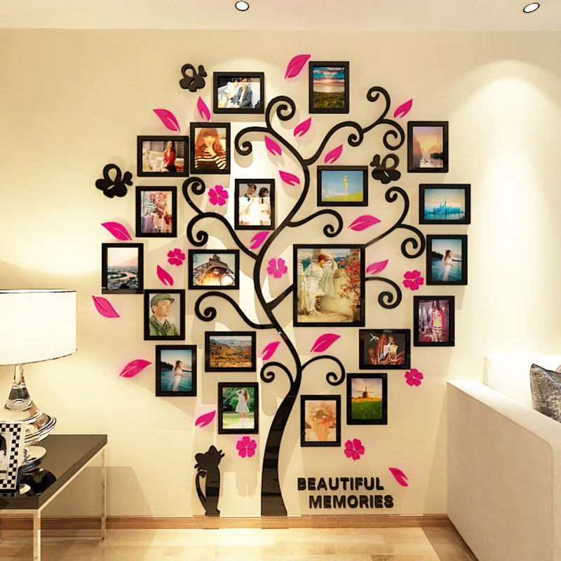 Tree Wall Decorative Sticker DIY Removable Home Decoration Wall Stickers for Family Friend Neighbor Gift