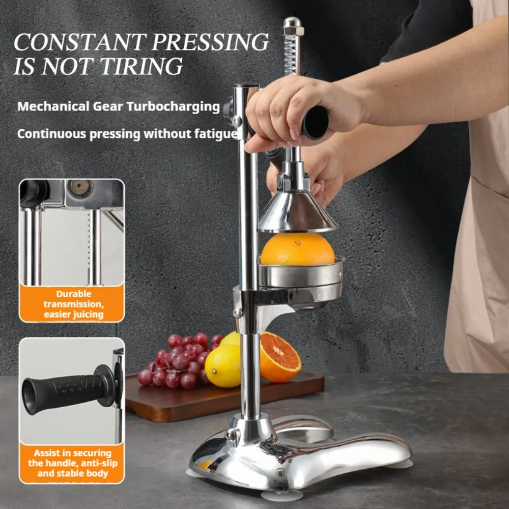 

Lemon Juicer Orange Squeezer Stainless Steel Manual Citrus Press Grape Fruit Multi-function Kitchen Tools Professional Durable
