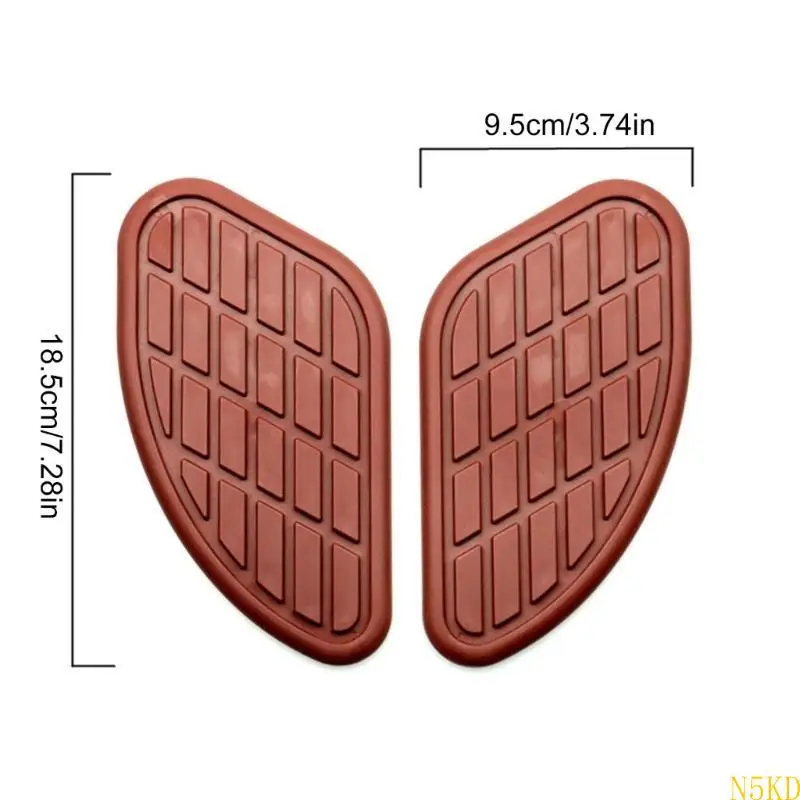 

Universal Motorcycle Tanks Pads Rubber Protectors Rubber Motorcycle Tanks Pad Pair for Vintage Style Fuel Tanks & Knee Grip