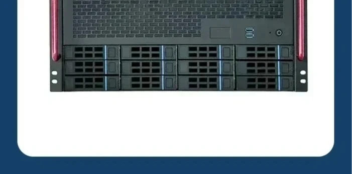 JMCD 12S4 Hochleistungs-Gaming-PC-Gehäuse 12-Bay NAS-Chassis, ATX-Motherboard, ATX-Netzteil, für Unternehmer AIO-Server