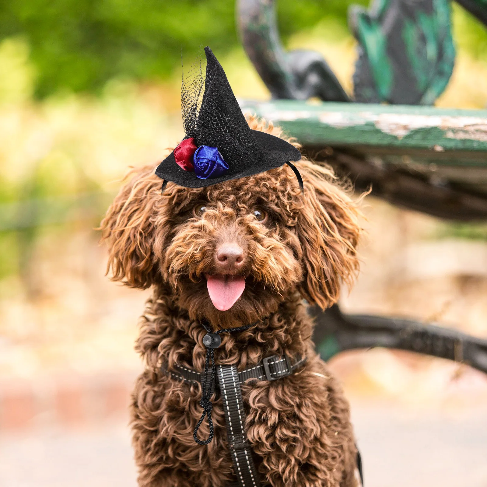 

Cat Halloween Hat Black Rose Lace Pet Decorative Hat Perfect for Party Photo Prop Cosplay Festival Costume Pet Halloween Costume