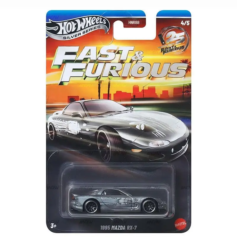 Hot Wheels Silver Series HNR88 Fast & Furious Q 1970 Dodge Charger Toyota Supra 1:64 Druckguss-Modellauto 2026 Neues Sammlerstück Geschenk – Detail 5
