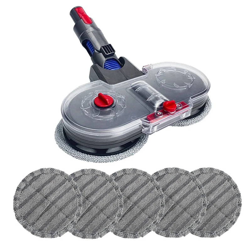 2X Electric Mopping Vacuum Brush Cleaner Cleaning Cloth Water Tank Set For Dyson V7 V8 V10 V11 Replaceable Parts