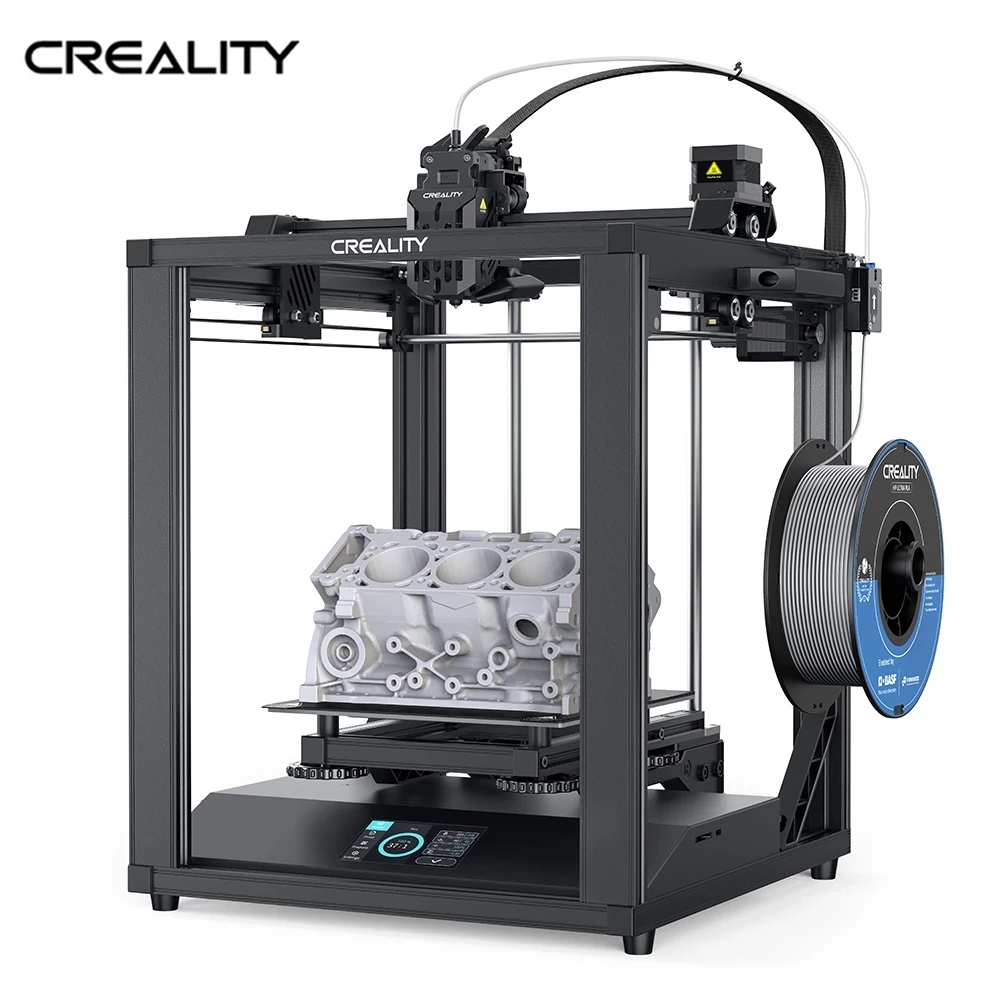 

Creality Ender 5 S1 FDM 3D Printer Stable Cube Frame Sprite Dual Gear Direct Extruder CR Touch Auto Leveling Touch Screen UI