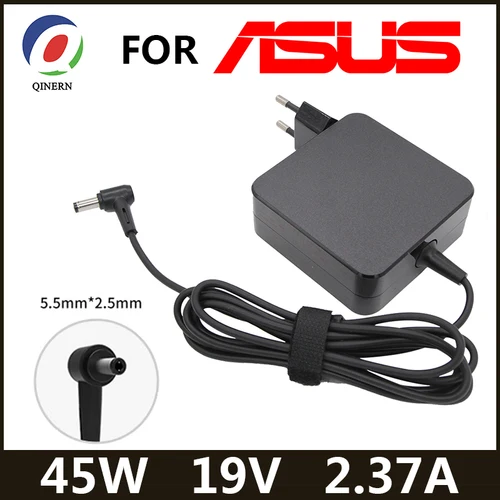 Adaptador de cargador de ordenador portátil, accesorio para Asus X401 X401U X501 X501A X502C X502CA X550 X550L X551 X551C X555L X555U, 19V 2.37A 45W 5,5*2,5mm