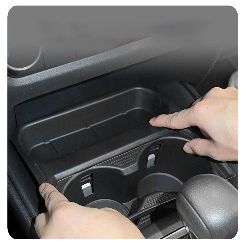 

Car Water Cup Holder Storage Box For Mazda CX-50 CX50 2023 TPE Padding Anti-Slip Pad Fixed Beverage Holder Auto Accessories