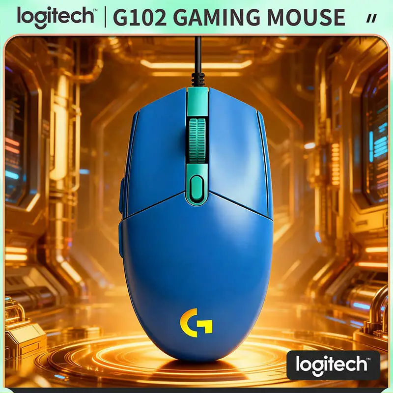 

Logitech G102 Gaming Mouse, 8x Faster Response, 8000 DPI, RGB Lighting, Mechanical Buttons for Professional Gamers