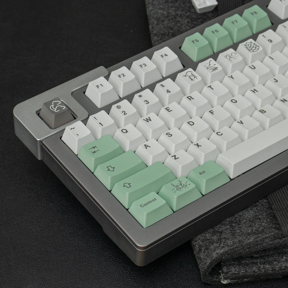 GMK November Fog Key Cap Original Factory Height PBT Thermal Sublimation Full Set 64/87/9