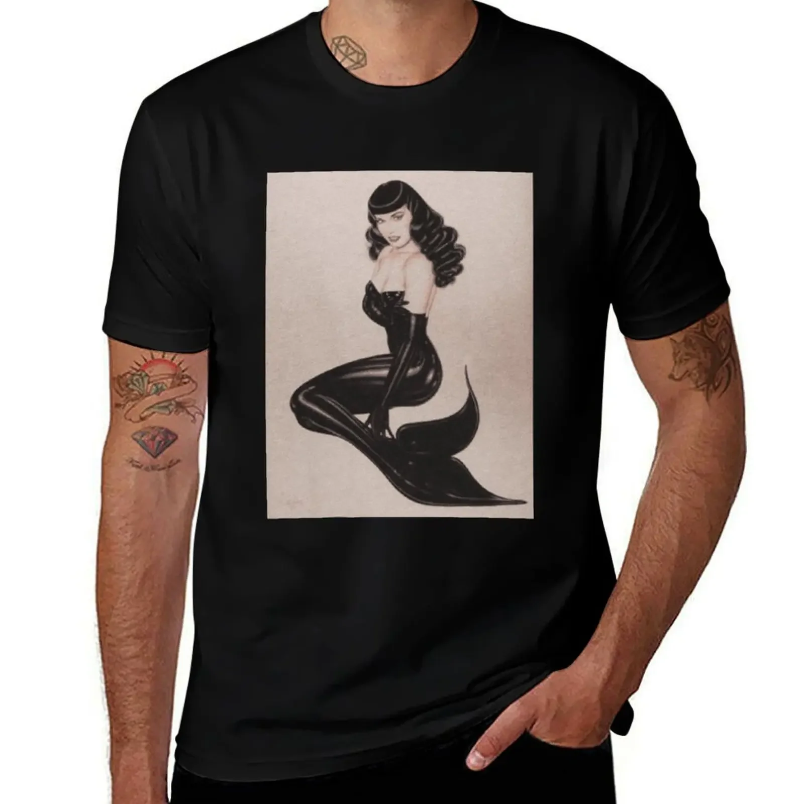 Bettie Page Bettie Page Bettie Page T-Shirt customs design your own oversizeds anime clothes mens cotton t shirts