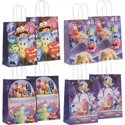 Nowe torby na prezenty Inside Out 2 Kawaii Disney Anime Paper Candy Goodie Bag Kids Baby Shower Boys Girls Birthday Decoration Supplies