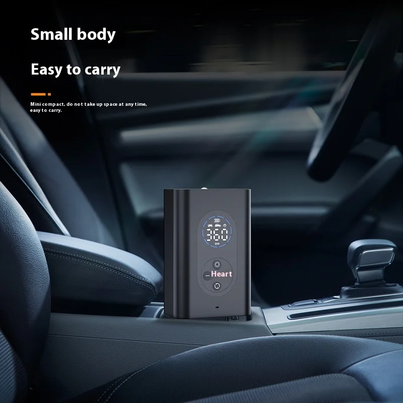 

2025 New Car Mounted Inflatable Pump Wireless Charging Tire Inflator Outdoor Portable Household Electric Emergency Inflator