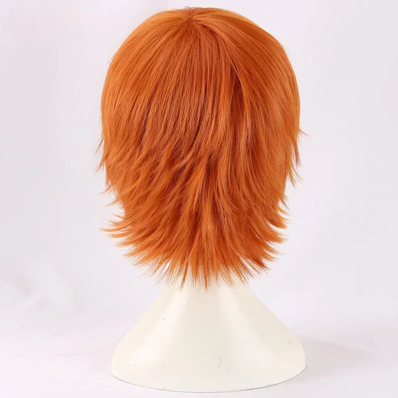Perruque de Cosplay Courte Naranja Anime Chucky, Perruques de Disfraz, Degré de Calor, Mariée de Chucky, Alta Calidad