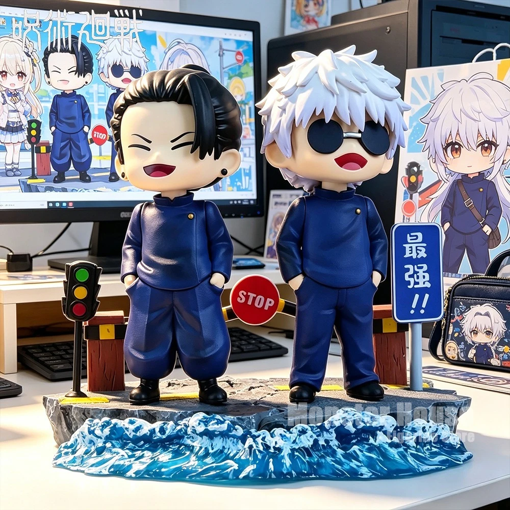 

4.92in/12.5cm Anime Jujutsu Kaisen Figure Geto Suguru Gojo Satoru Action Figures Pvc Statue Collection Model Toys Gifts