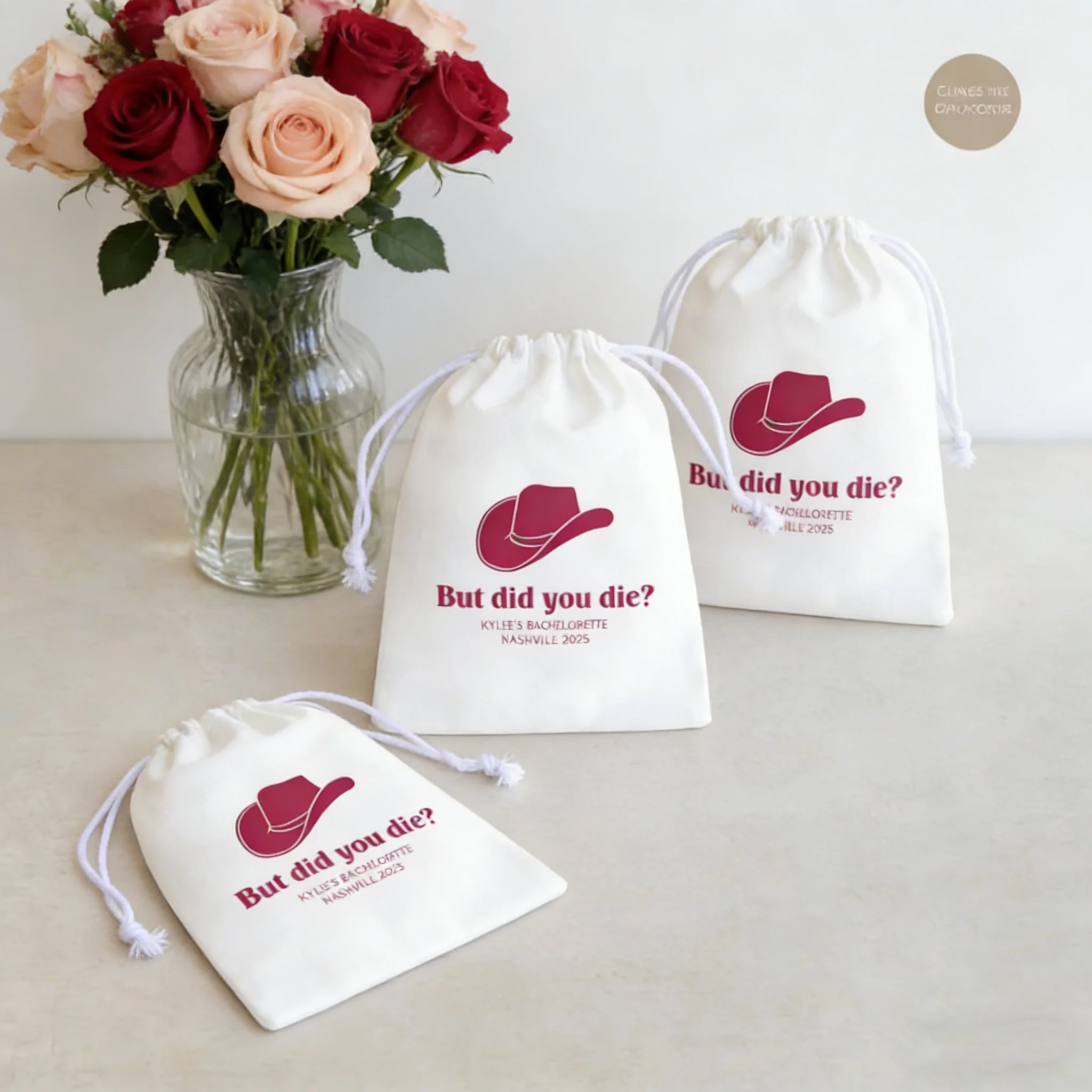 25 Pcs But Did You Die Hangover Kit Bag, Custom Bachelorette Party Favor for Bride Tribe