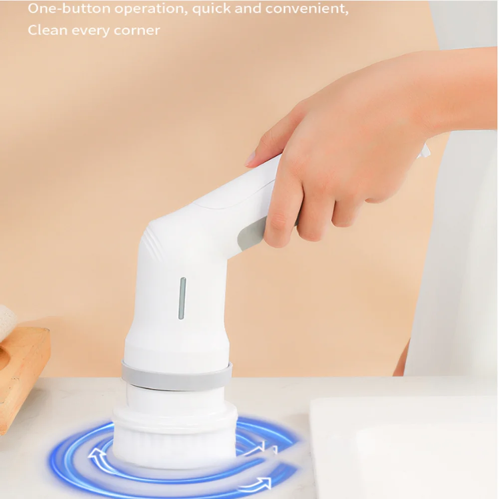 Щетка для ванной комнаты, кухонные чистящие средства, электрическая вращающаяся щетка, щетка для чистки, многофункциональная бытовая проволочная щетка