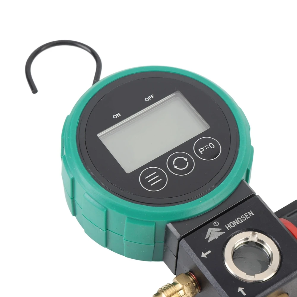 

THIVN-Digital HVAC Gauge Timed Shutdown Ergonomic Hand Wheel Multifunctional Stable HVAC Vacuum Gauge Tester