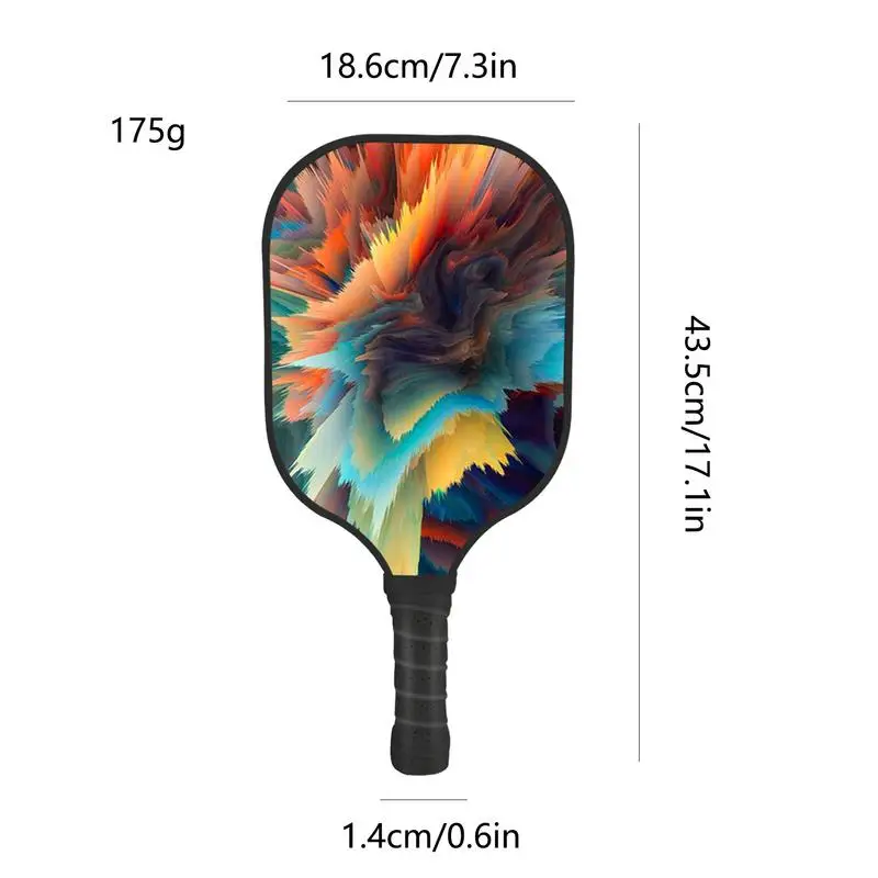 Pá De Bola De Pickle De Fibra De Vidro, única raquete, Design De Painel De Favo De Mel, Esportes Pickle Ball Paddle, Leve