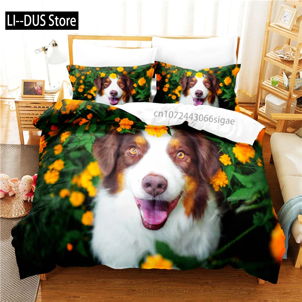 

Cute Dog Bedding Set Duvet Cover Set 3d Bedding Digital Printing Queen Size Bedding Set Fashion Design