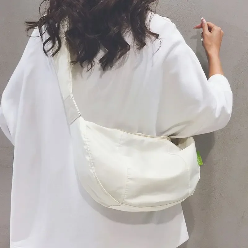 

Foufurieux Autumn Big Crossbody Bags Women Fashion Wide Shoulder Nylon Female Hobos Shopper Bags Trend High Capacity Handbags