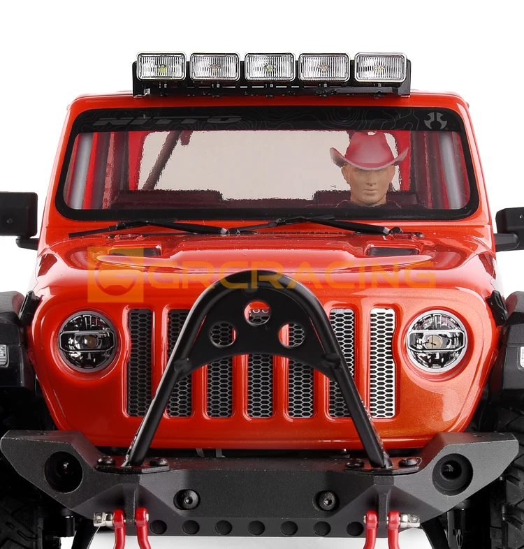 GRC Pro Version Spotlight RC Fernbedienung Modellauto mit galvanisiertem Reflektor Suchscheinwerfer 20 mm rechteckiger Scheinwerfer G157UY – Detail 13