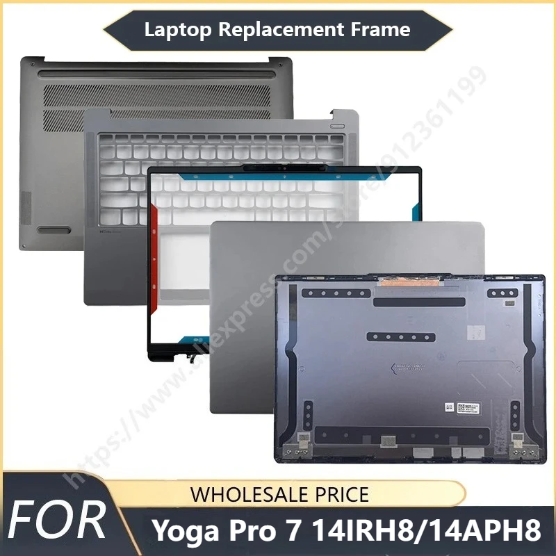 

NEW For IdeaPad Pro 5 14APH8 / 5 14IRH8 Xiaoxin Pro 14 2023 Laptop LCD Back Cover Front Palmrest Bottom Case touchpad