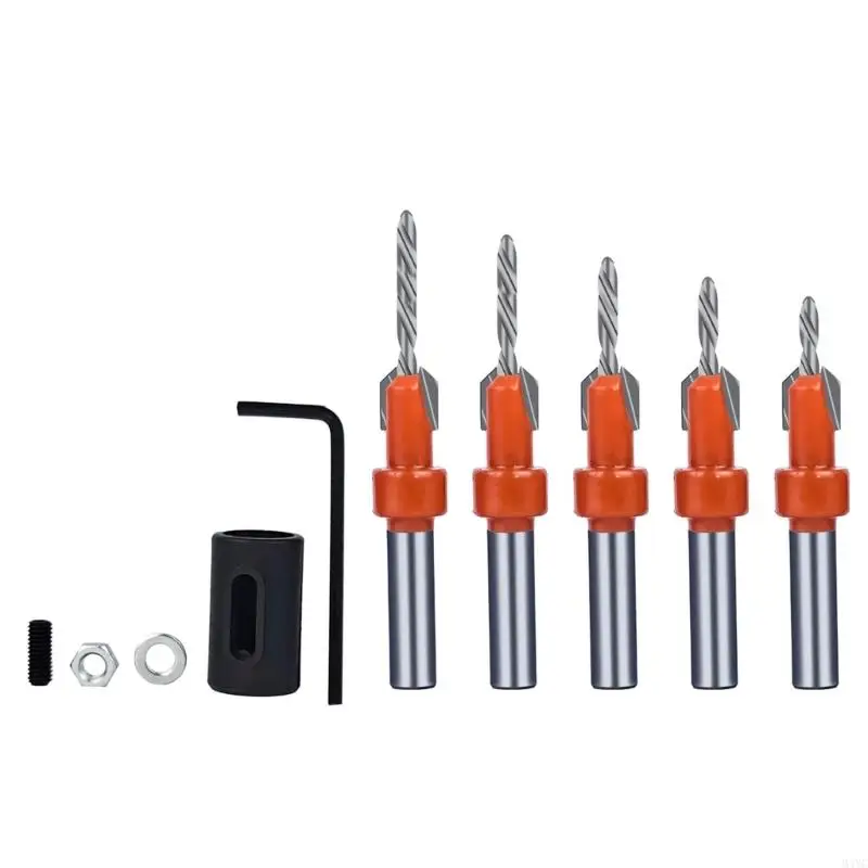 M4YC Essential HSS Countersink Drill Bit para instalação portas janelas para DIYers