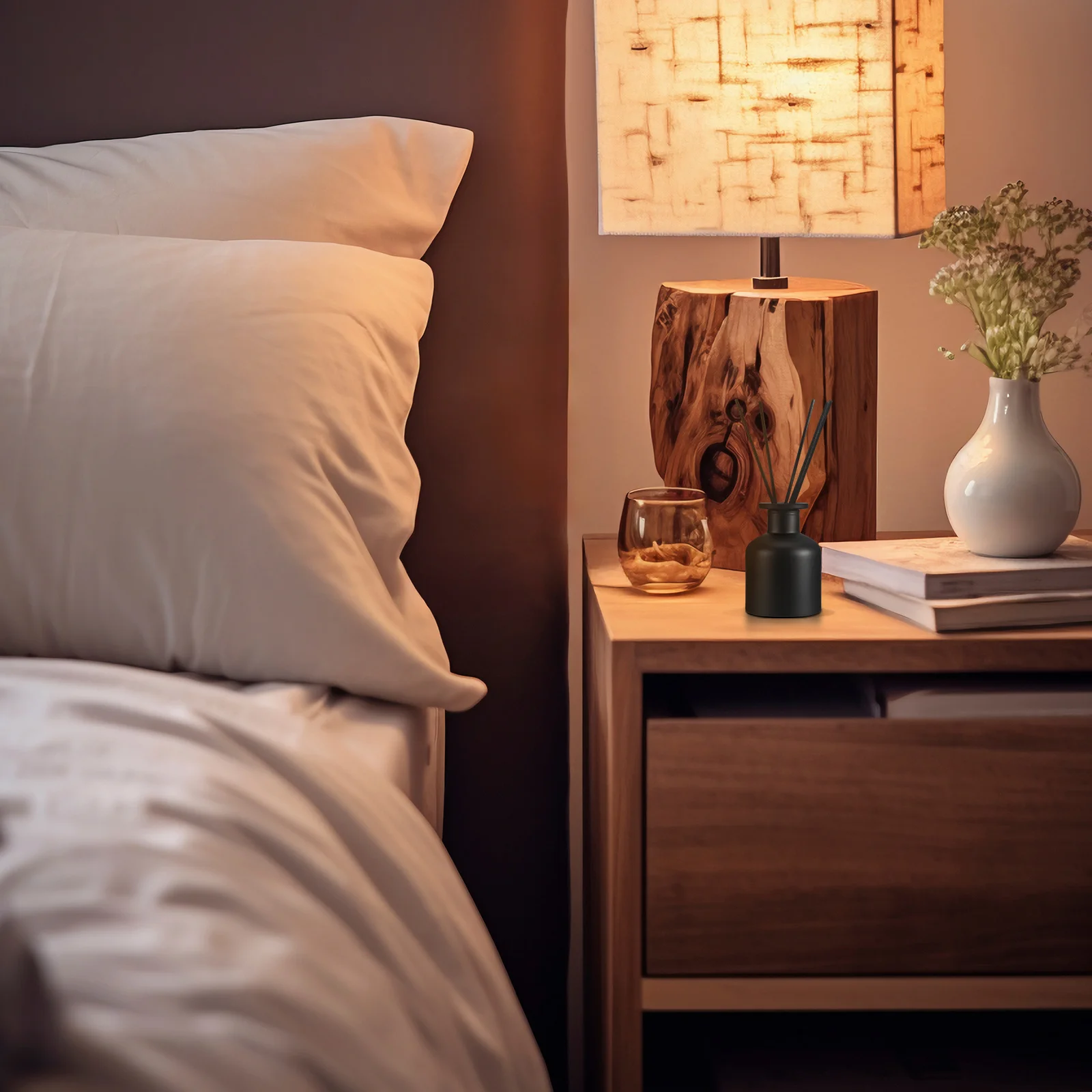 

2Pcs 150Ml Empty Glass Diffuser Bottles Aromatherapy Container Refillable Reed Diffuser Jars for Home Office Spa Relaxation