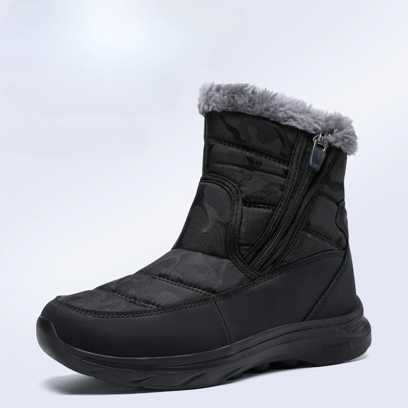 

2025 Winter Cotton Shoes for Men Women Non-slip Outdoor Warm Snow Ankle Boots Waterproof High Top Unisex Hiking Shoes Sneakers
