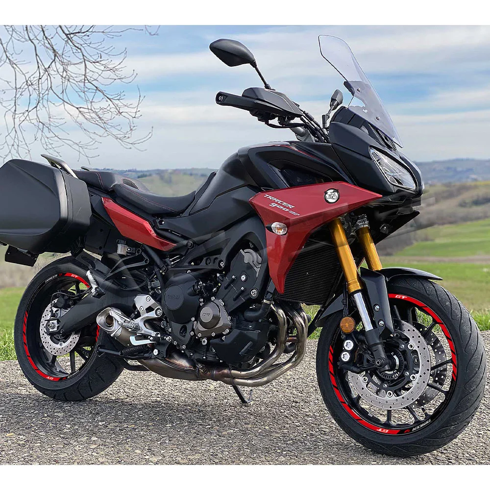 ملصق عجلة دراجة نارية مقاوم للماء ، شريط شريط عاكس ، محور حافة شارات ، ملحقات التتبع 900GT Tracer9GT