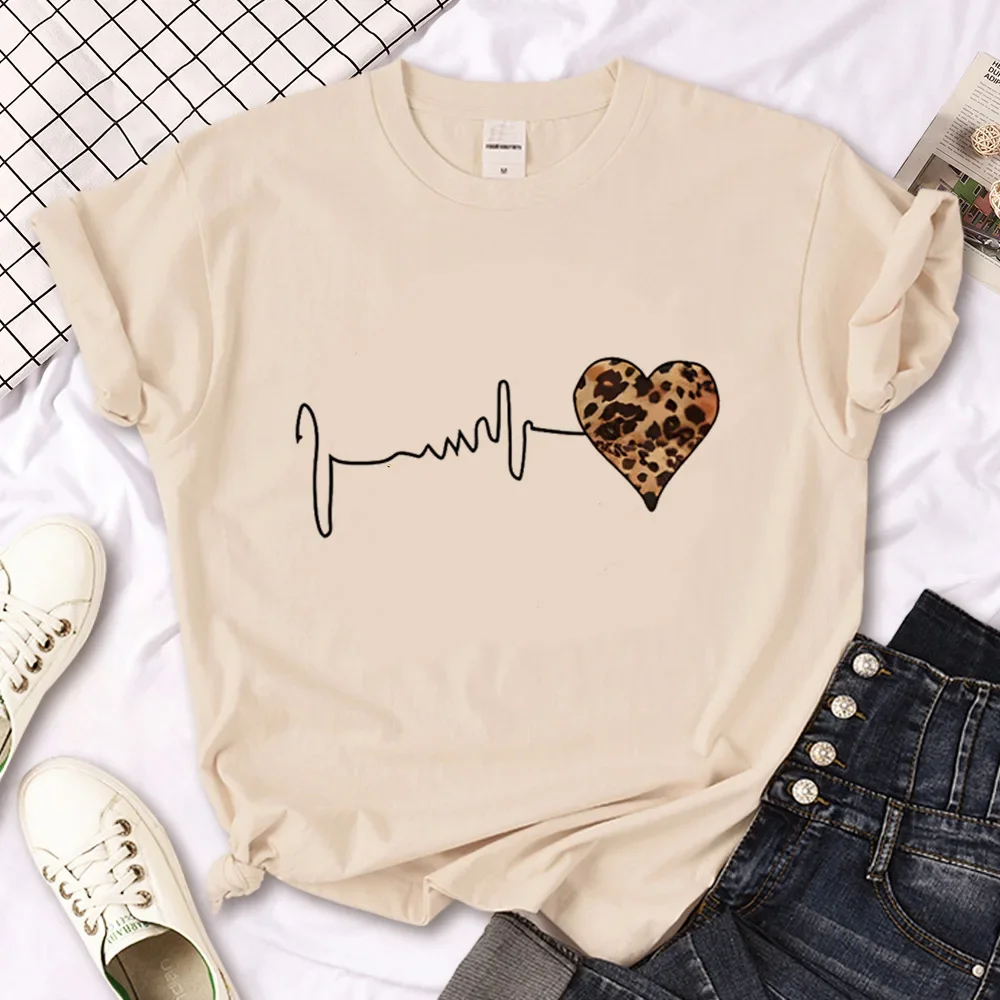 Heartbeat top women anime funny tshirt female anime clothes